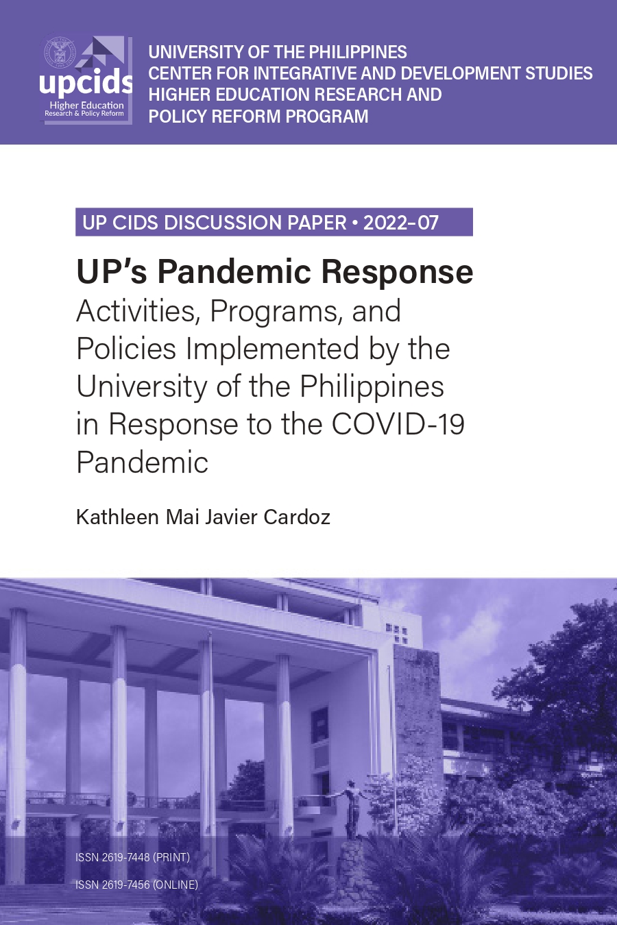 UP’s Pandemic Response Activities, Programs, and Policies Implemented